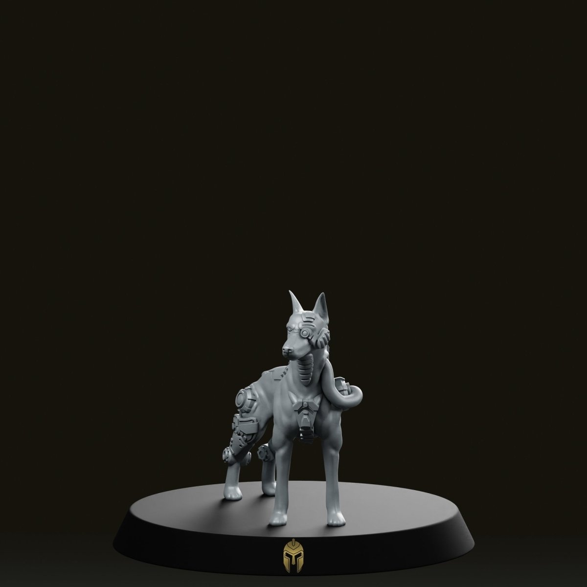 Waldo Dog Cyberpunk Companion Miniature - We Print Miniatures -Papsikels Miniatures