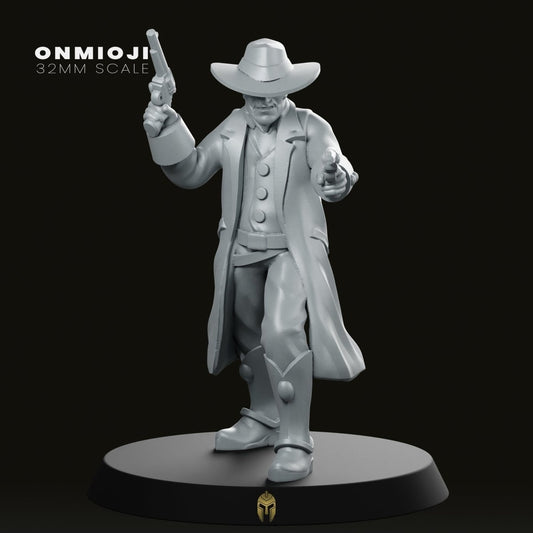 Western Cowboy Pistols 2 Miniature - We Print Miniatures -Onmioji
