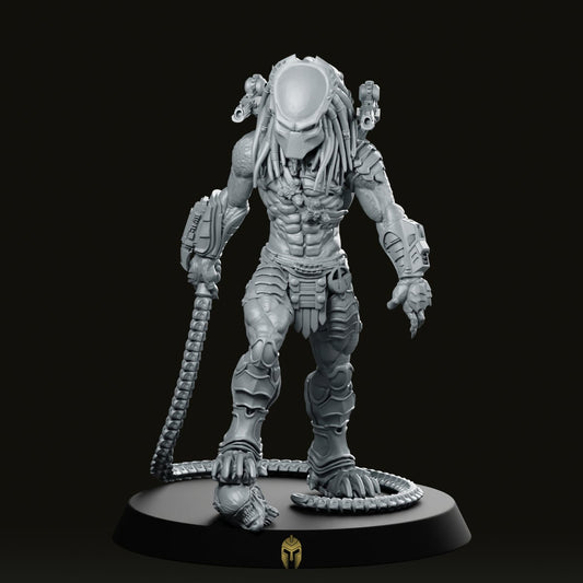 Whip Wulfen Skull Hunter Miniature - We Print Miniatures -Papsikels Miniatures