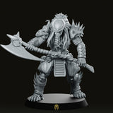 White Crow Clan Great Elder Leader 2 Miniature - We Print Miniatures -Papsikels Miniatures