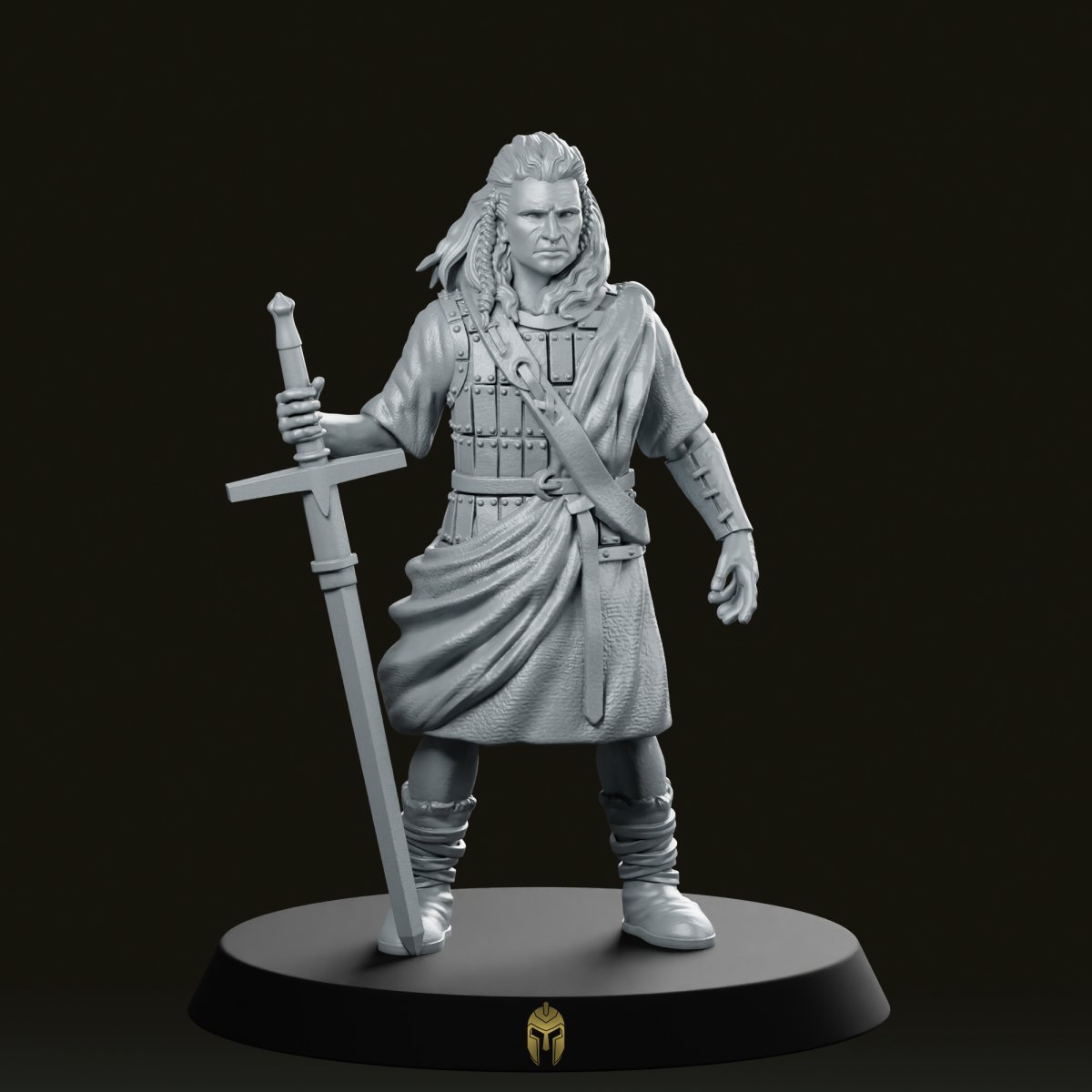 William Wallace Historical Miniature - We Print Miniatures -We Print Miniatures