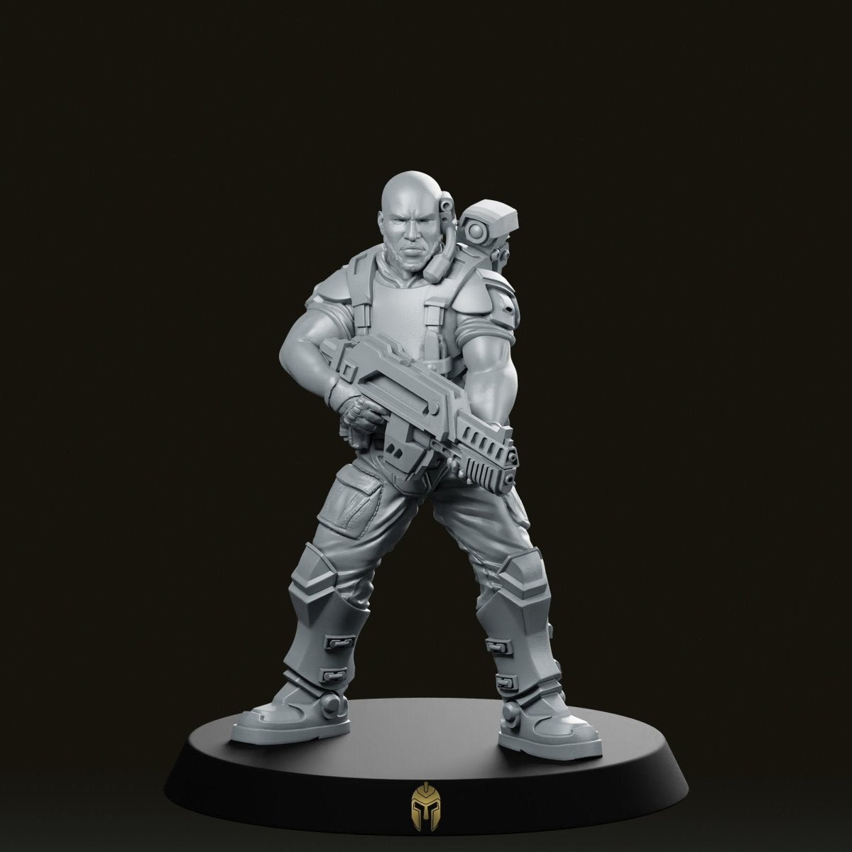 Willy Miller Scifi Solider Miniature - We Print Miniatures -Papsikels Miniatures