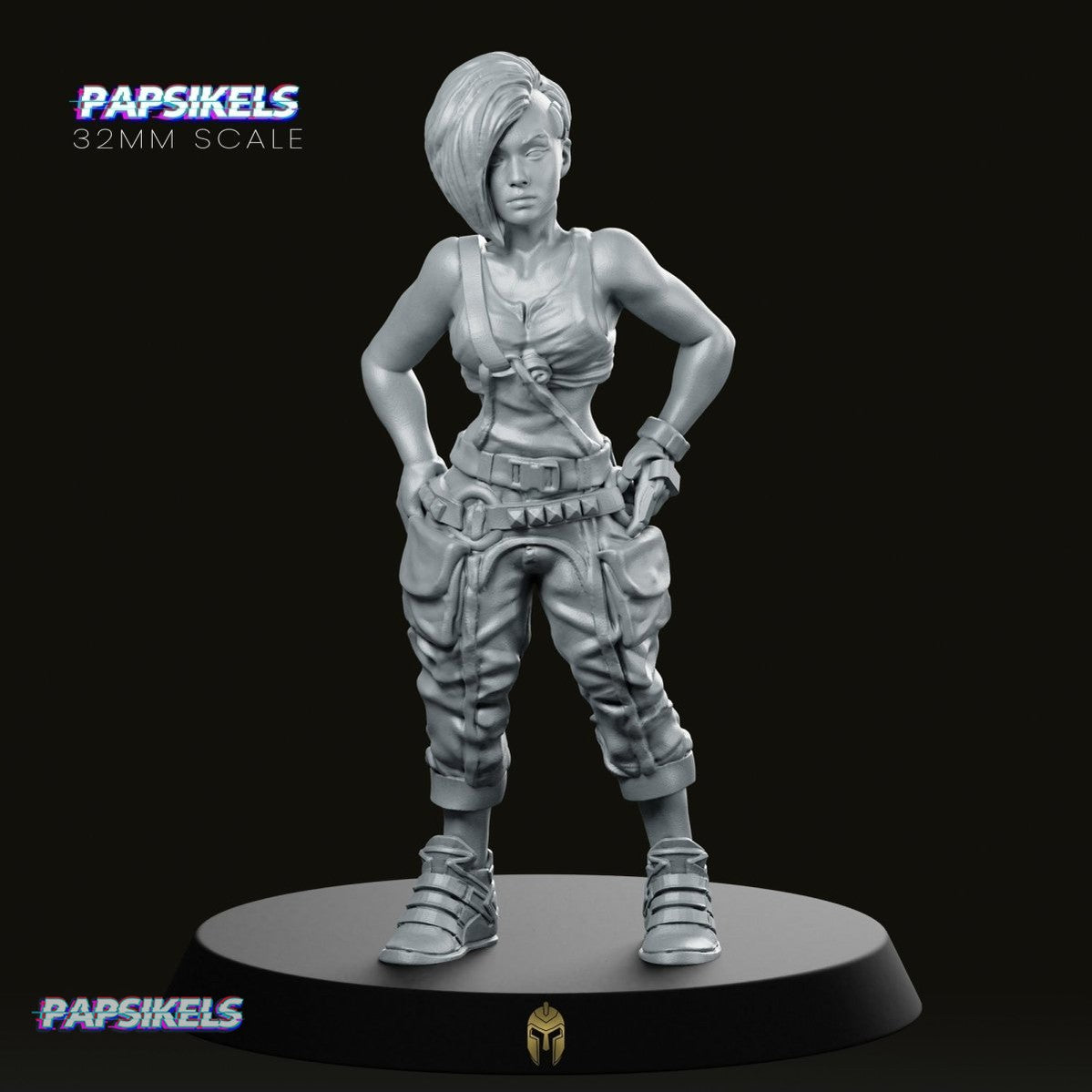 Winnifred Female Mech Engineer Miniature - We Print Miniatures -Papsikels Miniatures