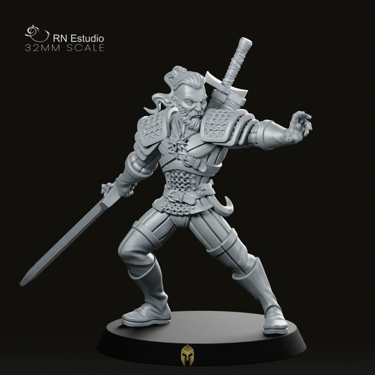 Witch Hunter Ravhald Miniature - We Print Miniatures -RN Estudio