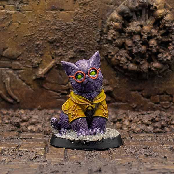Wizard Gaton Mage Cat Miniature - We Print Miniatures -RN Estudio