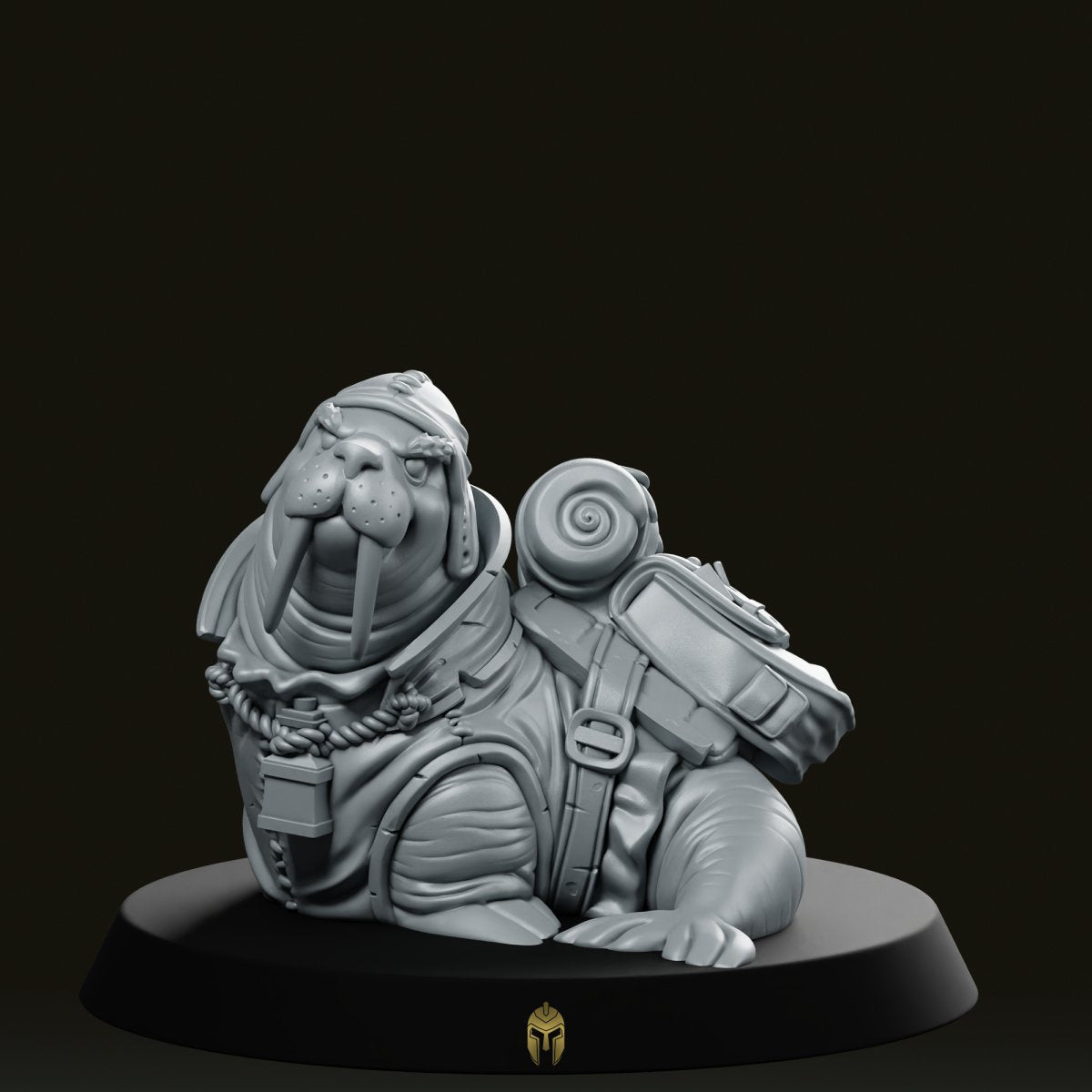 Worlo Explorer B Wallrus Miniature - We Print Miniatures -CastNPlay