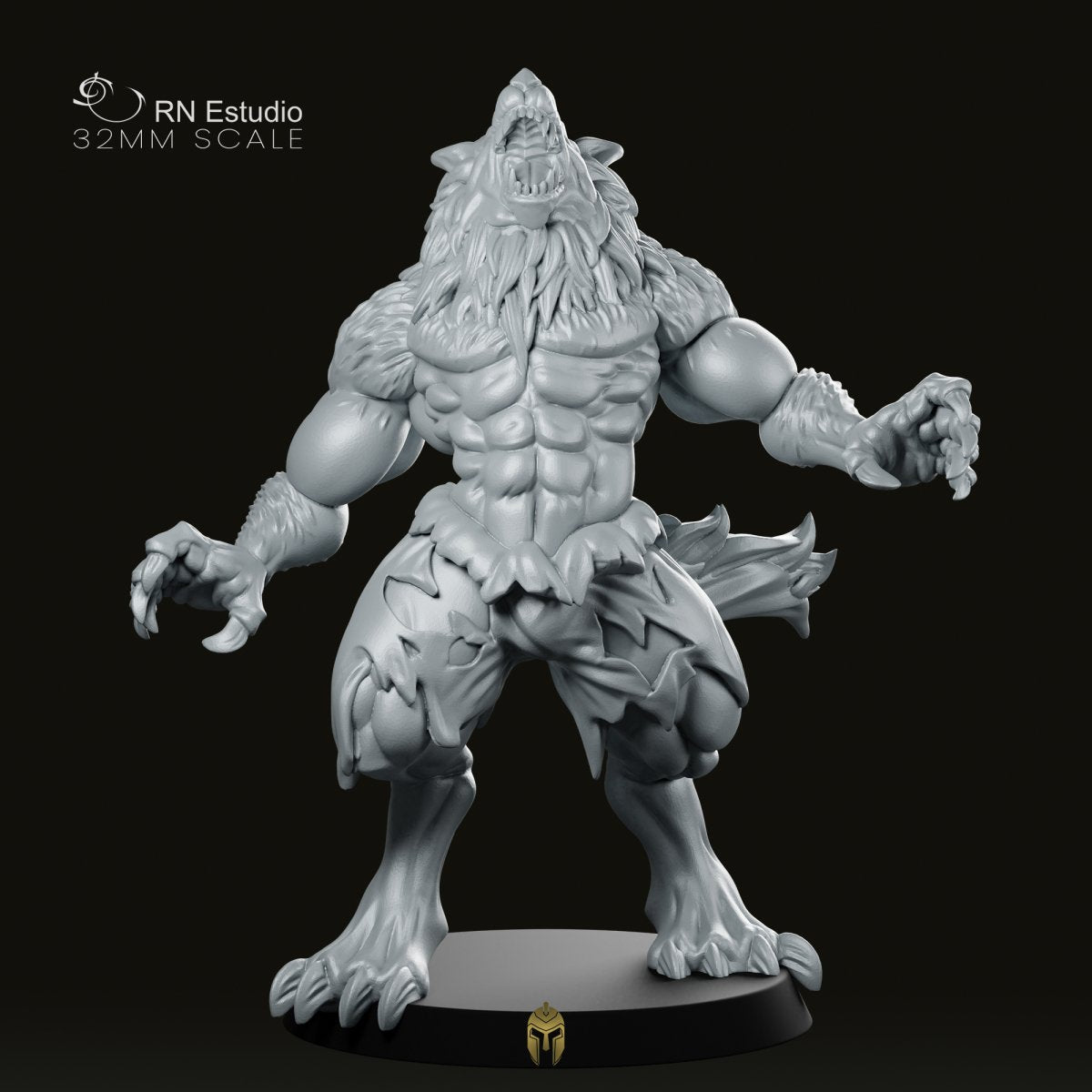 Wyett Werewolf Fantasy Miniatures - We Print Miniatures -CastNPlay