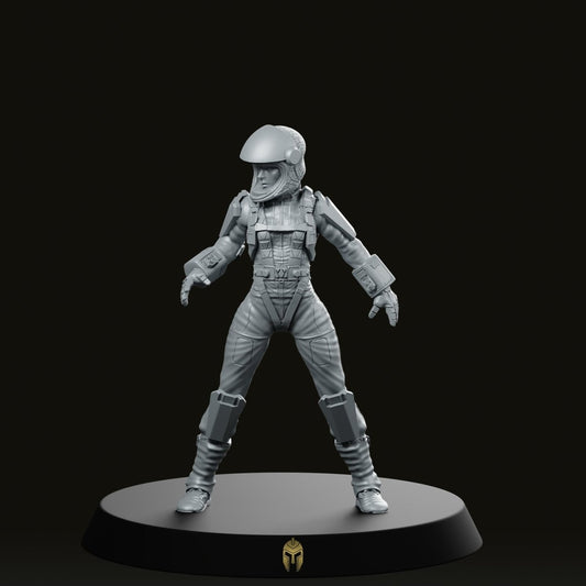 Wylo Astrogirls Scifi iniature - We Print Miniatures -Bob Naismith Miniatures