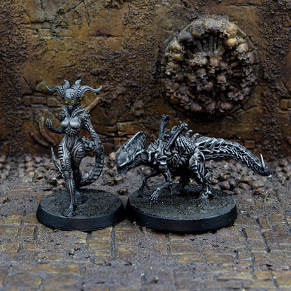 Xeno Parasaurolop Alien Miniature - We Print Miniatures -Papsikels Miniatures