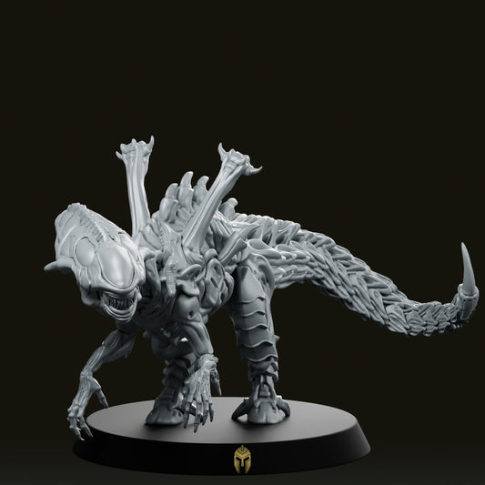 Xeno Parasaurolop Alien Miniature - We Print Miniatures -Papsikels Miniatures