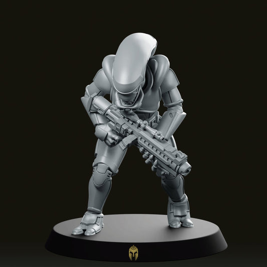Xeno Trooper A Miniature - We Print Miniatures -Papsikels Miniatures