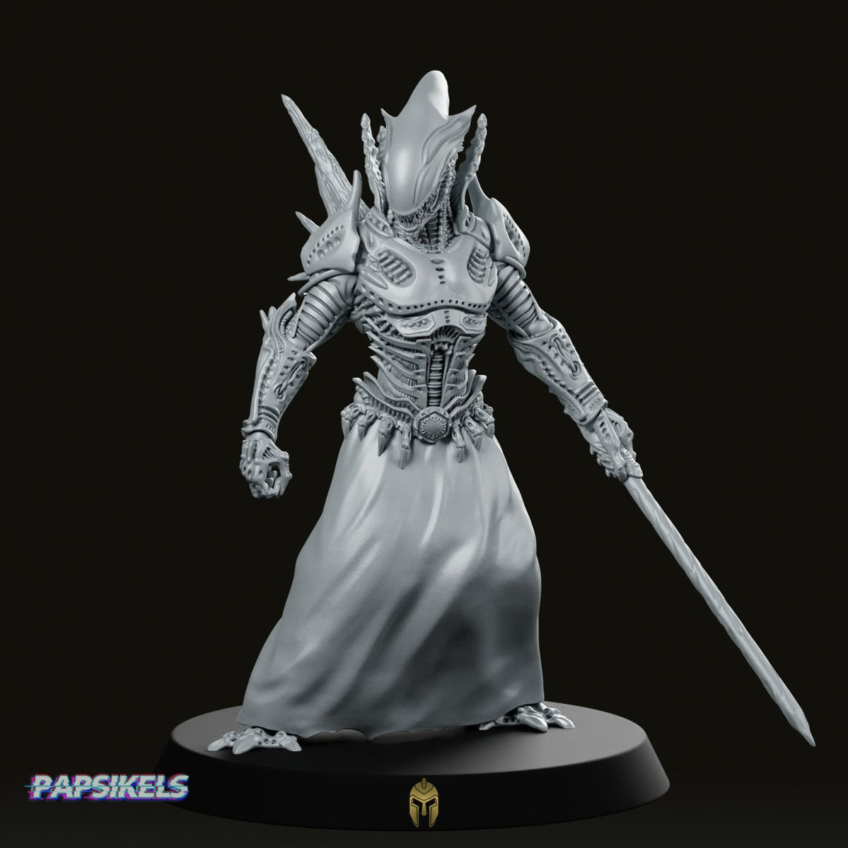 Xenosith 2 Alien Warrior Miniature - We Print Miniatures -Papsikels Miniatures