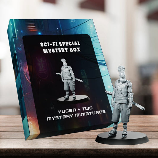 Yugen + 2 Mystery Resin Miniatures Special - We Print Miniatures -We Print Miniatures