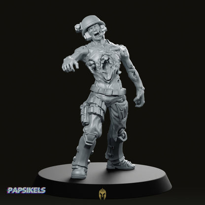 Zombie Colonial Marine Miniature - We Print Miniatures