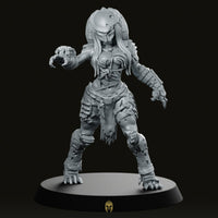 Zombie Vixen Skull Hunter Miniature